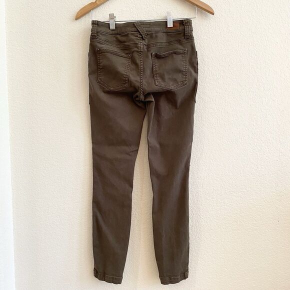 Joie Hazina Studded Skinny Ankle Pants Jeans Womens Size 24 Fatigue Green - Picture 9 of 12